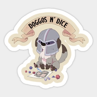 Doggos N Dice Sticker